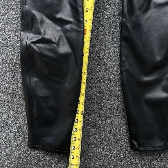 VERONICA‎ BEARD Debbie Leather Skinny Ankle High Rise Sz 24 Black - Picture 4 of 7